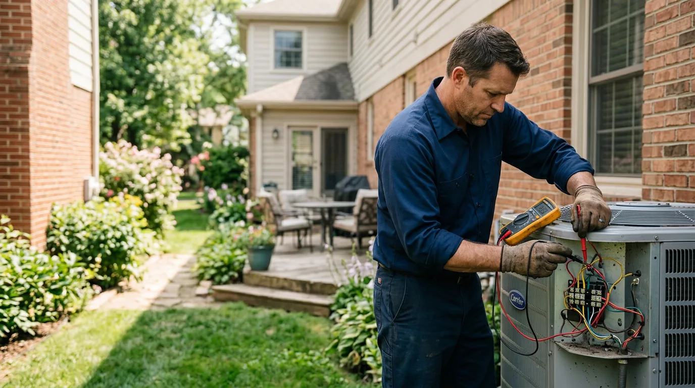 HVAC technician working near Johnsonville, IL